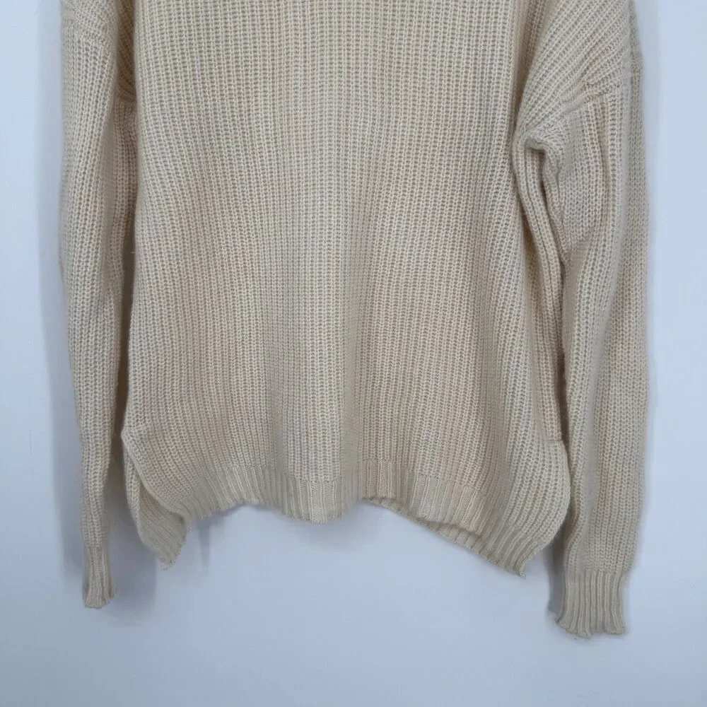 Van Kukil Pure Cashmere Sweater Knit Kashmir Chunky Capsule Quiet Luxury Size XS - Picture 3 of 11